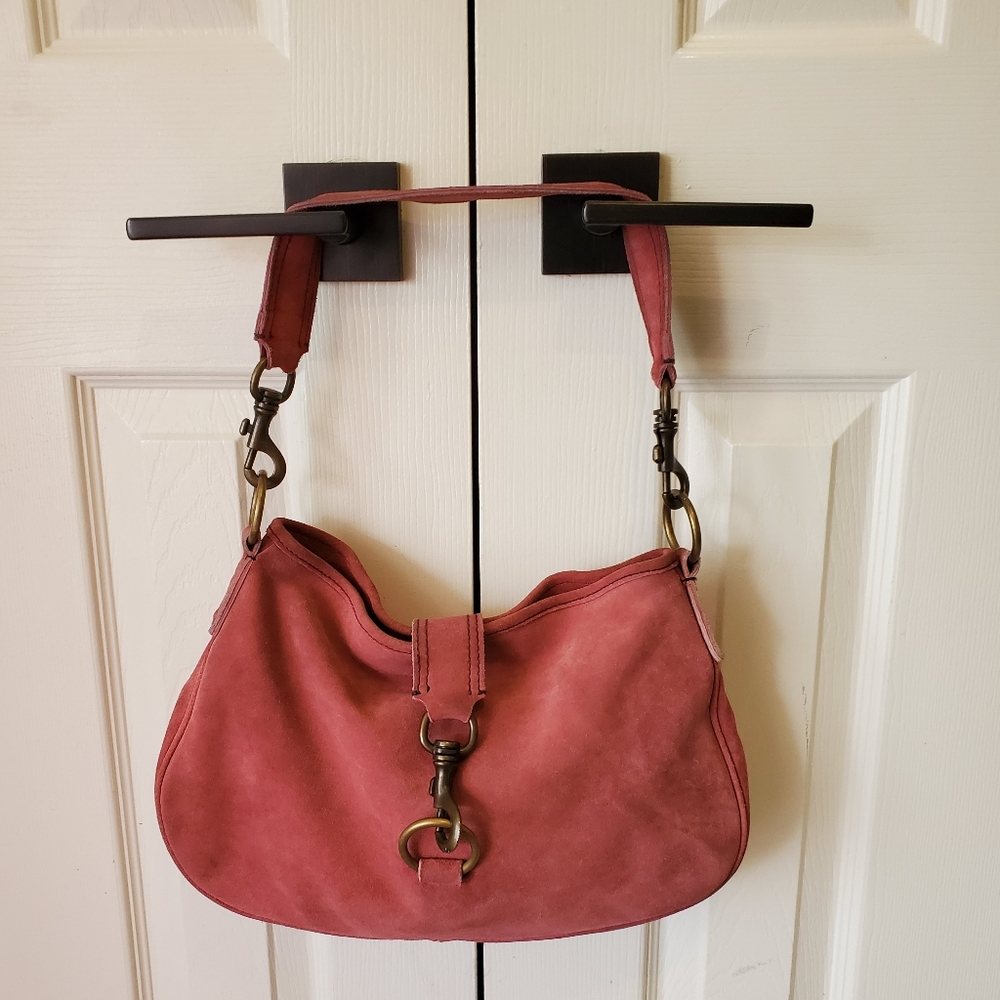 Miu Miu by Prada suede salmon purse
